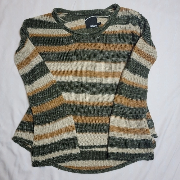 Harlow Small Knit Slouchy Striped Sweater - Picture 2 of 14